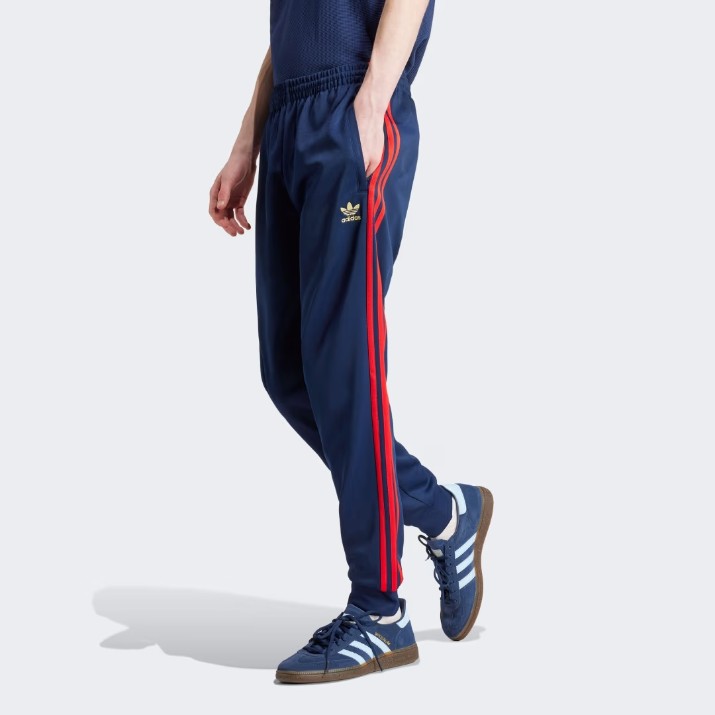 Мужские спортивные штаны Adidas Adicolor Classics Sst Track Pants Night Indigo/Better Scarlet, s.M