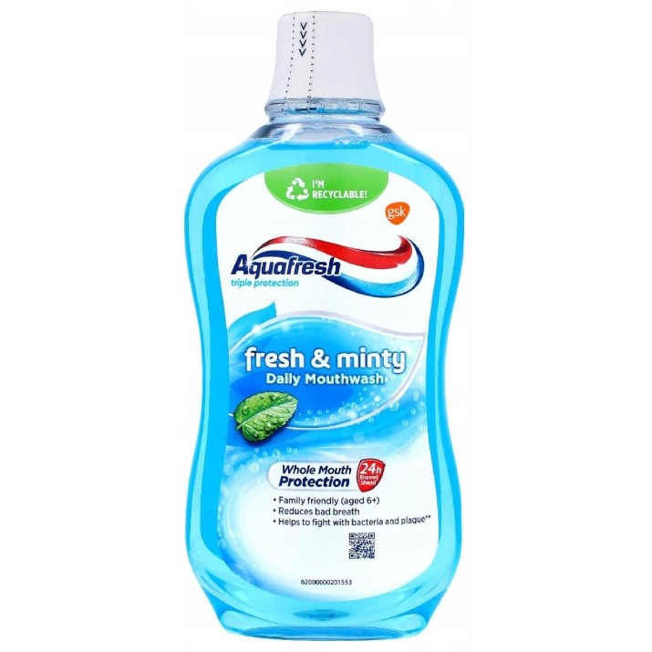 Apă de gură Aquafresh Fresh & Minty 500ml