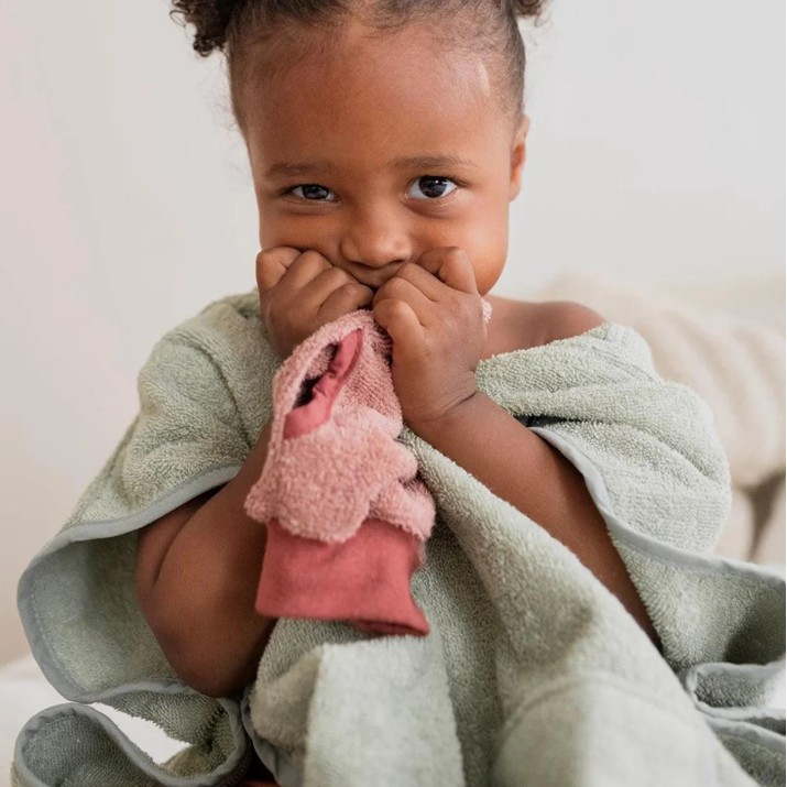 Prosop pentru copii BIBS Kangaroo Poncho Sage (9418250)
