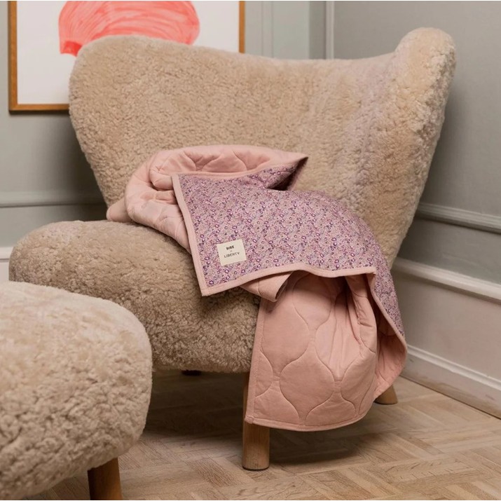Plapumă pentru bebeluși BIBS Liberty Chamomile Lawn Violet Sky (942612291)