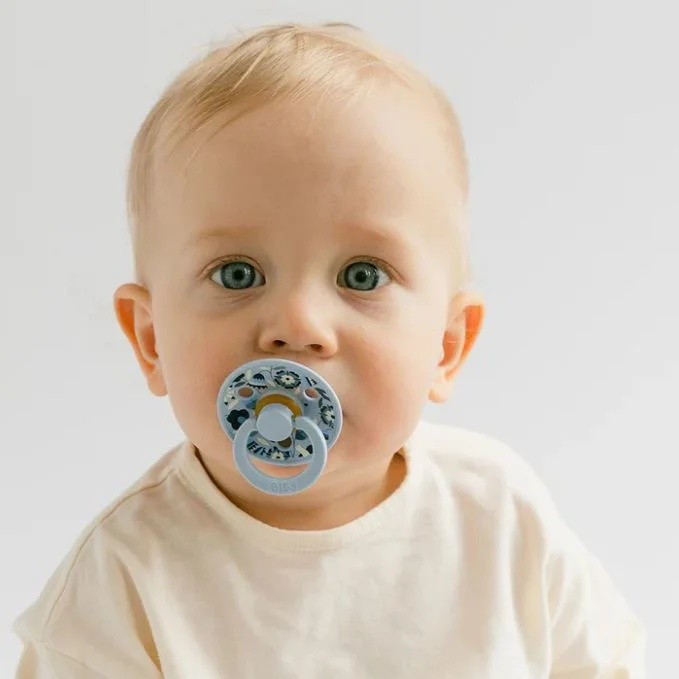 Пустышка BIBS Liberty Colour 2 Pack Bobo Dusty Blue Mix 0-6months (11020102)