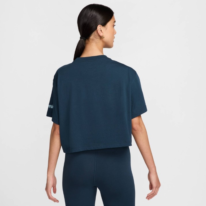 Tricou de dame Nike W Nsw Ss Tee Oc Varzity Armoury Navy, s.S