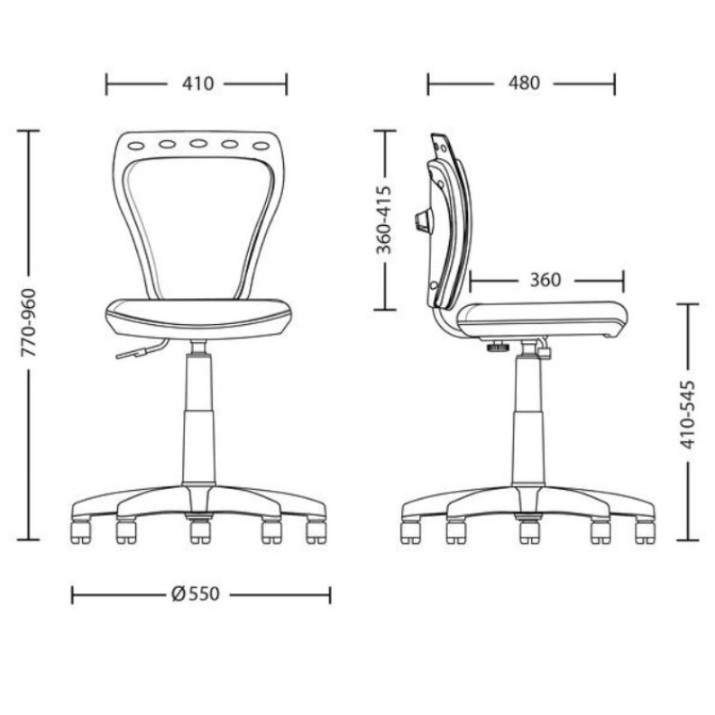 Детское кресло Новый стиль Ministyle White SPR 11