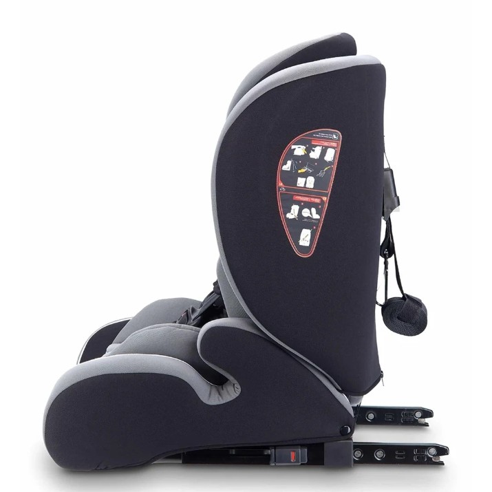 Scaun auto pentru copii BabyGo i-Size FreeFix Grey (BGO-2452)