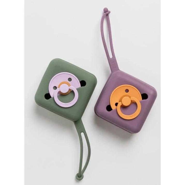 Suport pentru suzeta BIBS Pacifier Case Mauve (4210300)