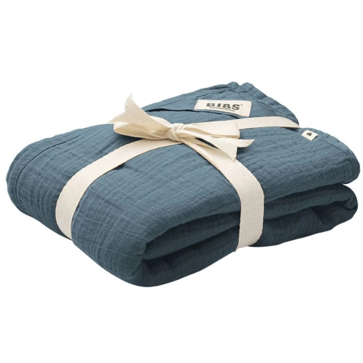 Plapumă pentru bebeluși BIBS Swaddle Petrol (9402260)