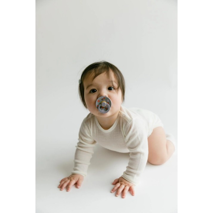 Suzeta BIBS Liberty Colour 2 Pack Strawberries and Cream Pale Butter Mix 0-6months (11019101)