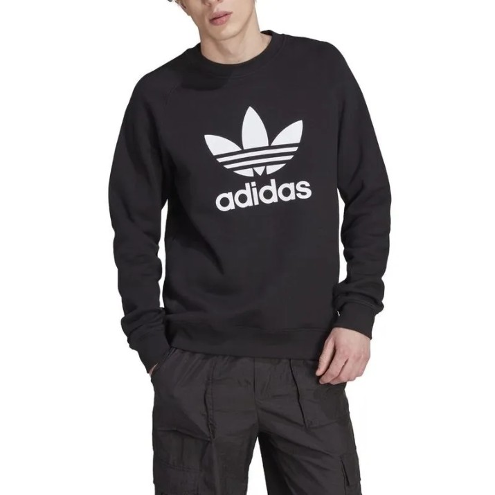 Hanorac pentru bărbați Adidas Trefoil Crew Black, s.L