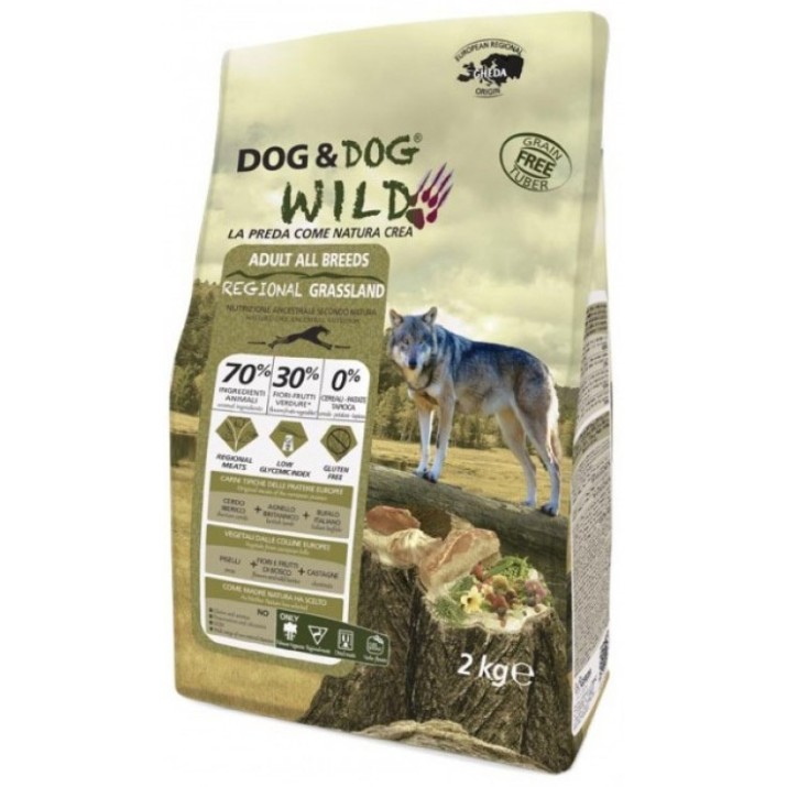 Hrană uscată pentru câini Gheda Wild Regional Grassland 2kg