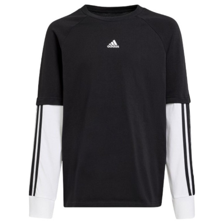 Детская толстовка Adidas J Jam 2In1 Ls Black/White, s.176
