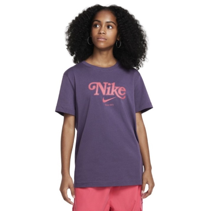 Детская футболка Nike G Nsw Trend Bf Tee Dark Raisin, s.XL