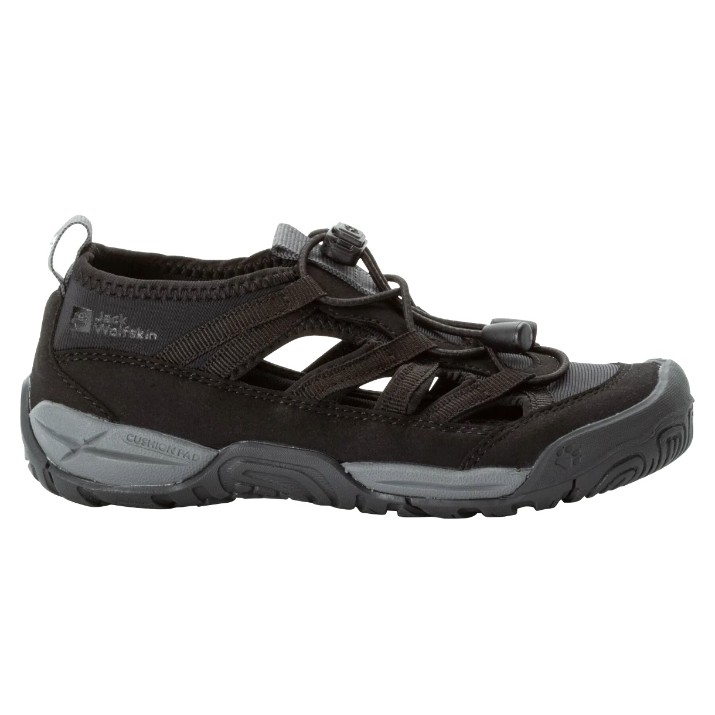 Sandale pentru copii Jack Wolfskin Villi Sandal K Black, s.35