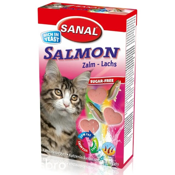 Snackuri pentru pisici Sanal Cat Salmon 50g
