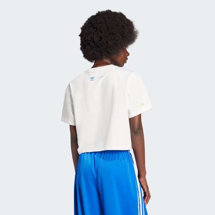 Tricou de dame Adidas Ksenia Gfx Tee Cloud White, s.XL