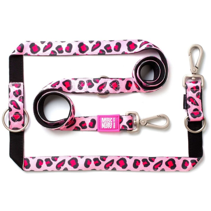 Lesă Max & Molly Multi-Function Leopard Pink 120011 M