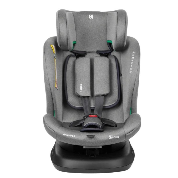 Scaun auto pentru copii Kikka Boo i-Cruise i-Size Light Grey (31002100057)