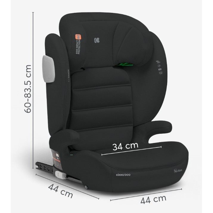 Детское автокресло Kikka Boo i-Track i-Size Black (41002150014)