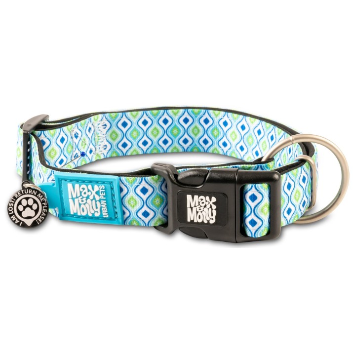 Zgardă Max & Molly Smart ID Retro Blue 194082 S