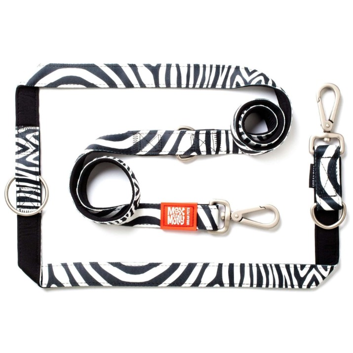 Поводок Max & Molly Multi-Functional Zebra 117012 L