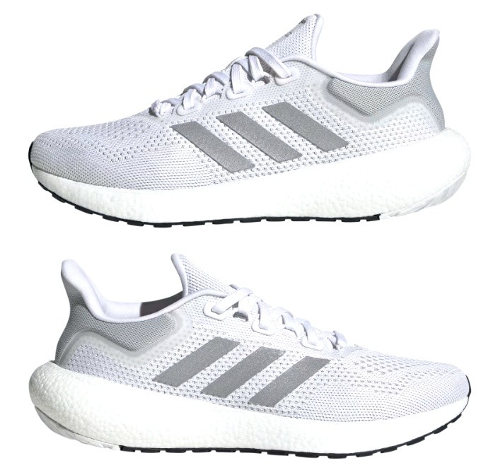 Adidași pentru dame Adidas Pureboost 22 Cloud White/Silver Metallic/Core Black, s.38