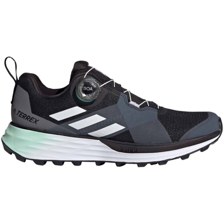 Adidași pentru dame Adidas Terrex Two Boa W Core Black/Crystal White/Acid Mint, s.41.5