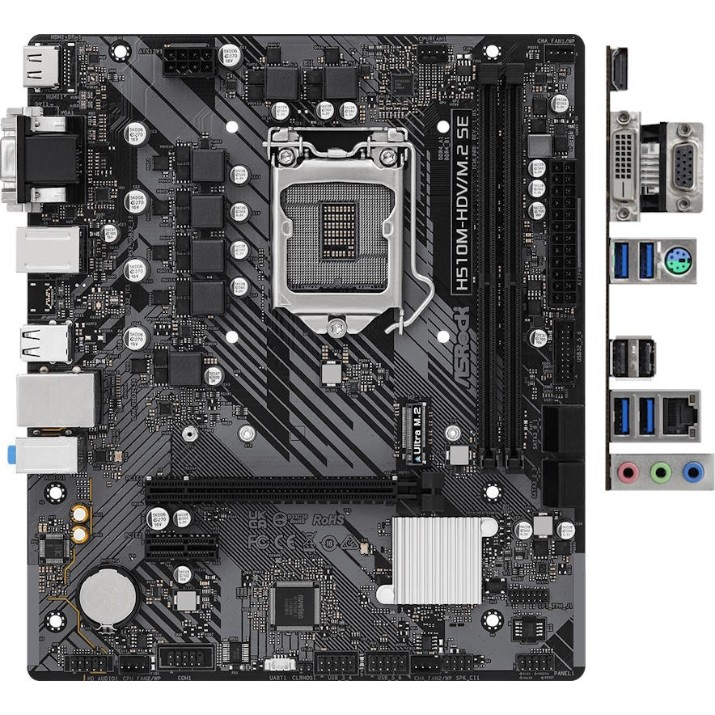 Placă de bază ASRock H510M-HDV/M.2 SE