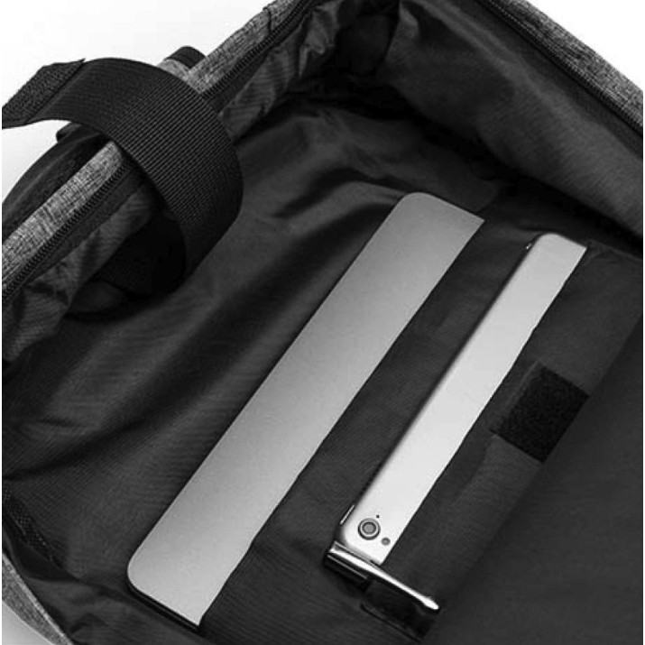 Rucsac pentru oraș Roly Sidney 7176 Black/Heather Grey