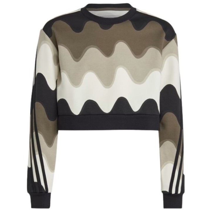 Детская толстовка Adidas G Marimekko Swt Cloud White/Light Brown/Branch/Black, s.164