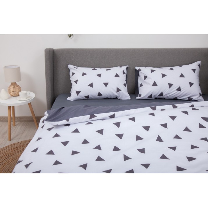 Постельное бельё Relaxe Home TEP Soft Dreams Triang Grey 200x220 (019320)