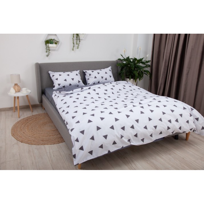 Постельное бельё Relaxe Home TEP Soft Dreams Triang Grey 200x220 (019320)