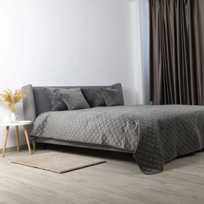 Cuvertura Relaxe Home TEP Velure Grey 220 x 240 (019815)