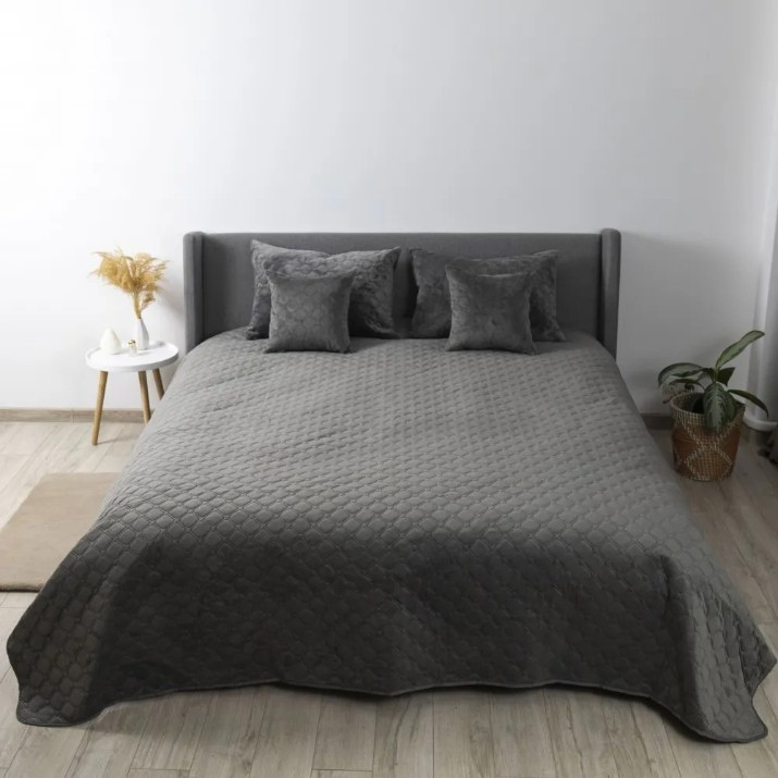 Cuvertura Relaxe Home TEP Velure Grey 220 x 240 (019815)