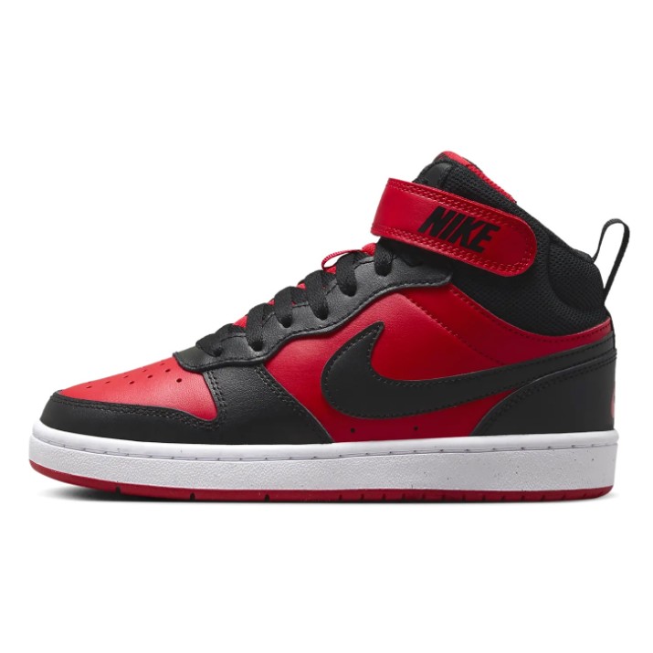 Bocanci pentru copii Nike Court Borough Mid 2 Ps University Red/White/Black, s.28