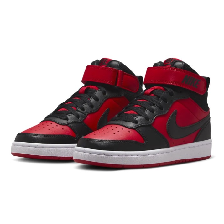Ботинки детские Nike Court Borough Mid 2 Ps University Red/White/Black, s.28.5
