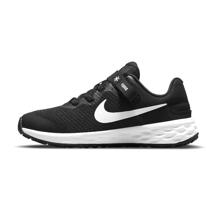 Кроссовки детские Nike Revolution 6 Flyease Nn (Ps) Black/Dark Smoke Grey/White, s.31.5