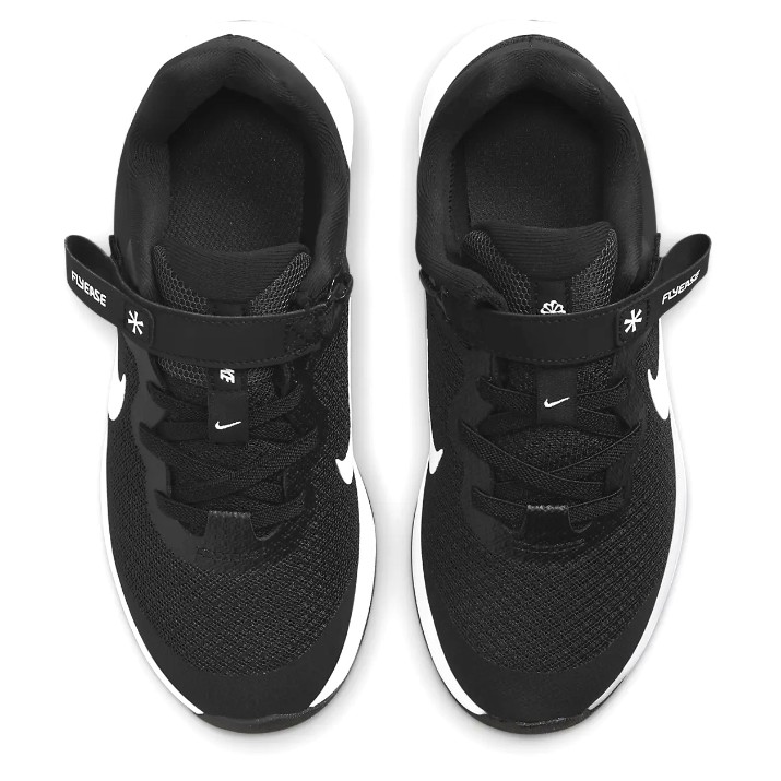 Adidași pentru copii Nike Revolution 6 Flyease Nn (Ps) Black/Dark Smoke Grey/White, s.32
