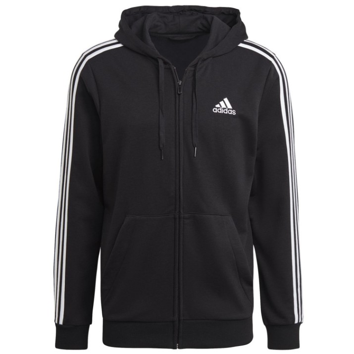 Hanorac pentru bărbați Adidas Essentials French Terry Black/White, s.XL