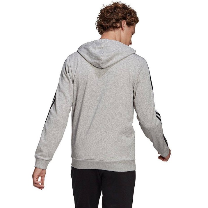 Мужская толстовка Adidas Essentials French Terry Medium Grey Heather/Black, s.L