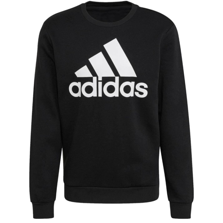 Hanorac pentru bărbați Adidas Sweater Box Logo Fleece Black/White, s.XXL