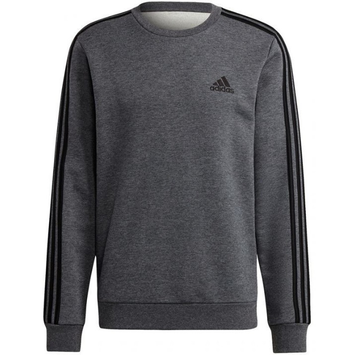Hanorac pentru bărbați Adidas Sweater Essentials Fleece 3S Dark Grey Heather/Black, s.M