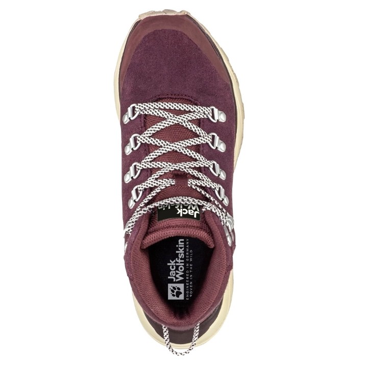 Bocanci pentru dame Jack Wolfskin Terraventure Urban Mid W Burgundy/Beige, s.37.5