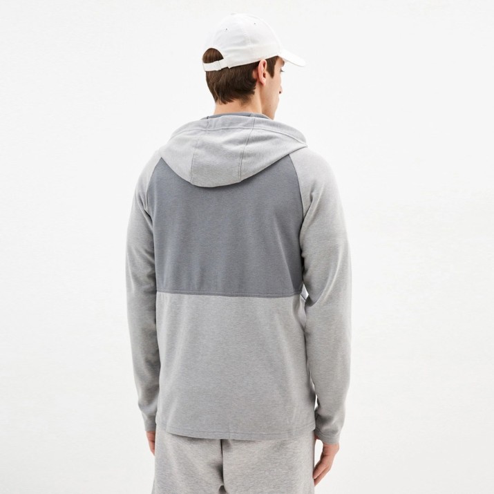 Hanorac pentru bărbați Nike Therma-Fit Edition Novelty Smoke Grey/Heather Grey/Volt, s.XL