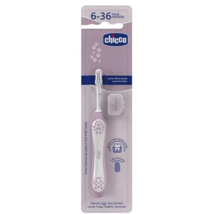 Детская зубная щётка Chicco First Milk Teeth 6m+ Lilac
