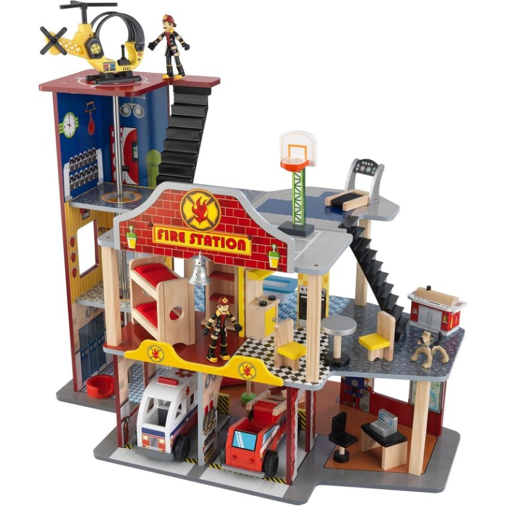 Set jucării KidKraft Deluxe Fire Station (63214-MSN)