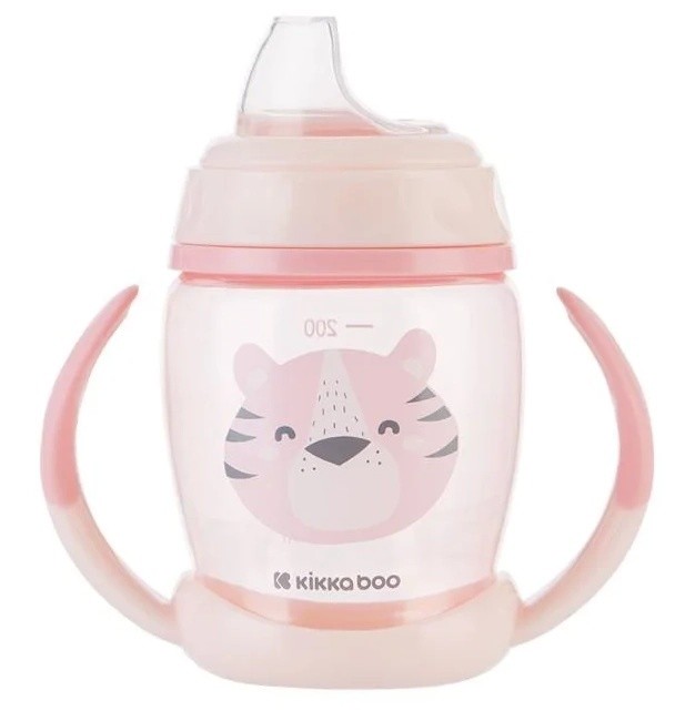 Поильник Kikka Boo Happy Face Pink 200ml (3800171211253)