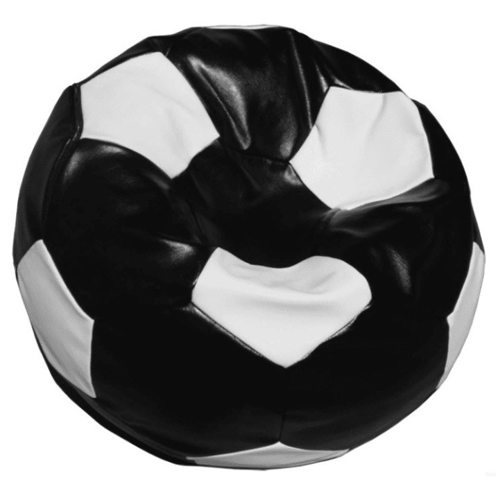 Fotoliu puf Relaxtime Football Big Black&White