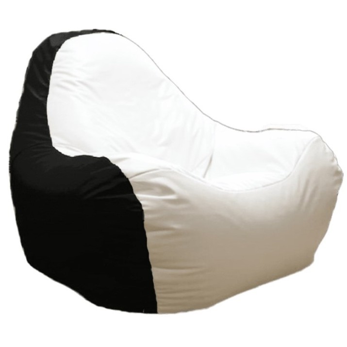 Кресло-мешок Relaxtime HiPoly Medium White&Black