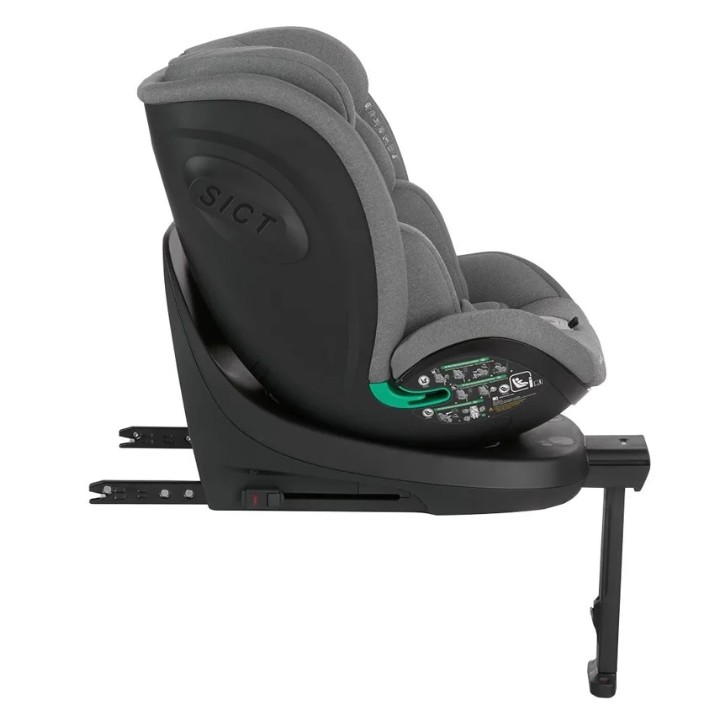 Scaun auto pentru copii Kikka Boo i-Twist i-Size Dark Grey (31002100045)