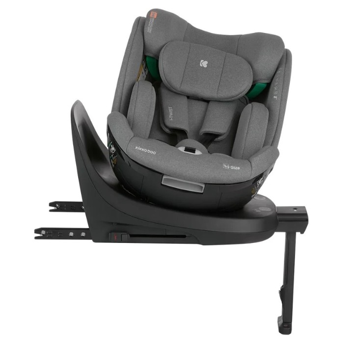 Scaun auto pentru copii Kikka Boo i-Twist i-Size Dark Grey (31002100045)