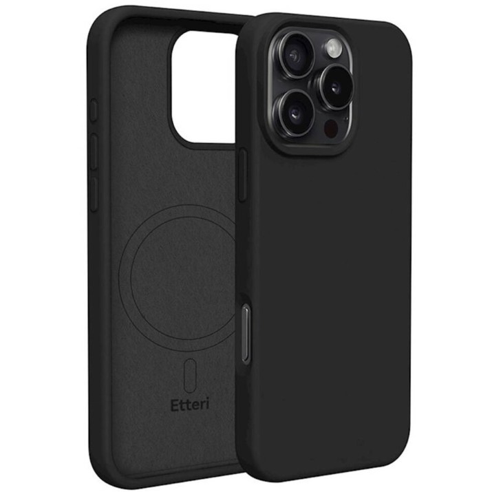 Чехол Etteri iPhone 16 Pro Max Silicone Mag Case Black (GSM185959)